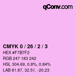 カラーコード: CMYK 0 / 26 / 2 / 3 | qconv.com