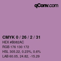 Color code: CMYK 0 / 26 / 2 / 31 | qconv.com