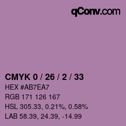 Color code: CMYK 0 / 26 / 2 / 33 | qconv.com