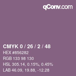 颜色代码: CMYK 0 / 26 / 2 / 48 | qconv.com