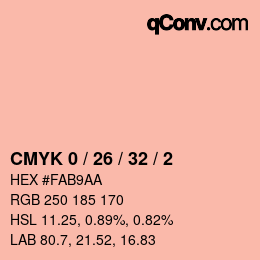 Color code: CMYK 0 / 26 / 32 / 2 | qconv.com