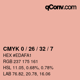 カラーコード: CMYK 0 / 26 / 32 / 7 | qconv.com