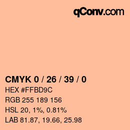 Color code: CMYK 0 / 26 / 39 / 0 | qconv.com