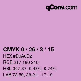 Color code: CMYK 0 / 26 / 3 / 15 | qconv.com