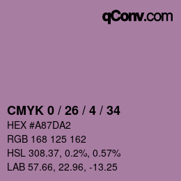 Color code: CMYK 0 / 26 / 4 / 34 | qconv.com
