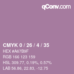 Color code: CMYK 0 / 26 / 4 / 35 | qconv.com