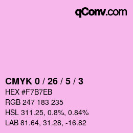颜色代码: CMYK 0 / 26 / 5 / 3 | qconv.com