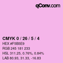 Color code: CMYK 0 / 26 / 5 / 4 | qconv.com