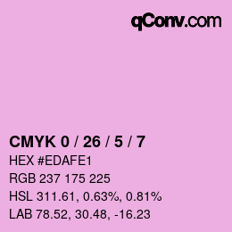 Color code: CMYK 0 / 26 / 5 / 7 | qconv.com