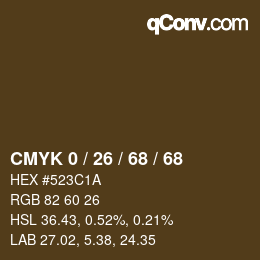 Color code: CMYK 0 / 26 / 68 / 68 | qconv.com