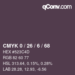 颜色代码: CMYK 0 / 26 / 6 / 68 | qconv.com