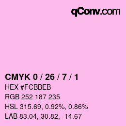 Color code: CMYK 0 / 26 / 7 / 1 | qconv.com