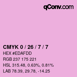 Color code: CMYK 0 / 26 / 7 / 7 | qconv.com