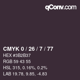 颜色代码: CMYK 0 / 26 / 7 / 77 | qconv.com