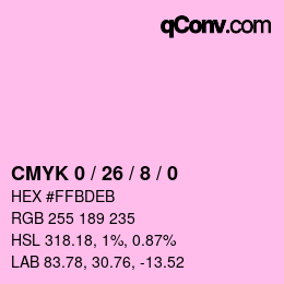 Color code: CMYK 0 / 26 / 8 / 0 | qconv.com