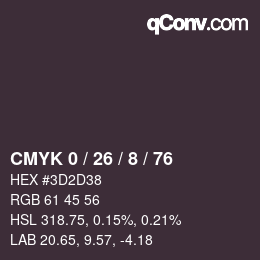 Color code: CMYK 0 / 26 / 8 / 76 | qconv.com
