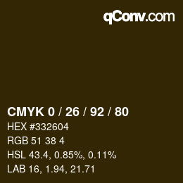 カラーコード: CMYK 0 / 26 / 92 / 80 | qconv.com
