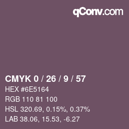 颜色代码: CMYK 0 / 26 / 9 / 57 | qconv.com