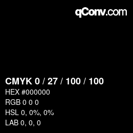 Código de color: CMYK 0 / 27 / 100 / 100 | qconv.com