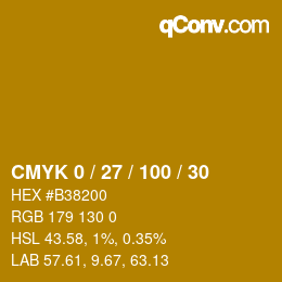 Color code: CMYK 0 / 27 / 100 / 30 | qconv.com