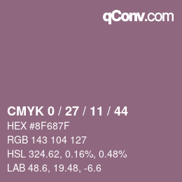 颜色代码: CMYK 0 / 27 / 11 / 44 | qconv.com