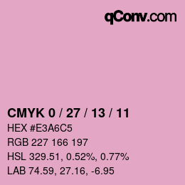 Color code: CMYK 0 / 27 / 13 / 11 | qconv.com