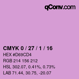 Color code: CMYK 0 / 27 / 1 / 16 | qconv.com