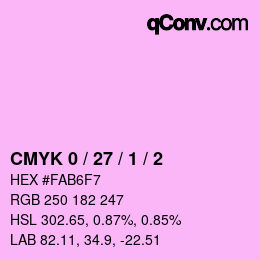 颜色代码: CMYK 0 / 27 / 1 / 2 | qconv.com