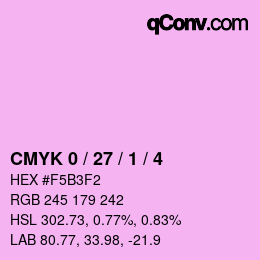 颜色代码: CMYK 0 / 27 / 1 / 4 | qconv.com