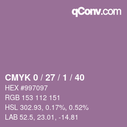 Color code: CMYK 0 / 27 / 1 / 40 | qconv.com