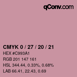 Color code: CMYK 0 / 27 / 20 / 21 | qconv.com