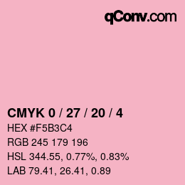 Color code: CMYK 0 / 27 / 20 / 4 | qconv.com