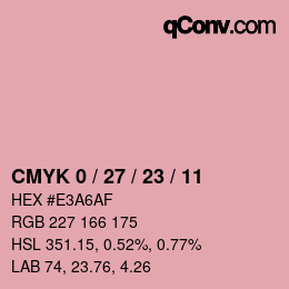 Color code: CMYK 0 / 27 / 23 / 11 | qconv.com