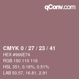 Color code: CMYK 0 / 27 / 23 / 41 | qconv.com