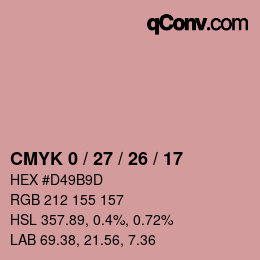 Color code: CMYK 0 / 27 / 26 / 17 | qconv.com