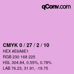 Color code: CMYK 0 / 27 / 2 / 10 | qconv.com