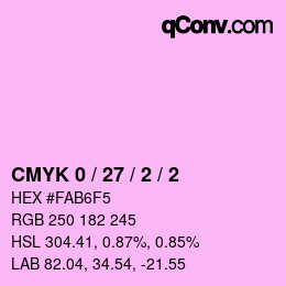 颜色代码: CMYK 0 / 27 / 2 / 2 | qconv.com