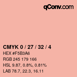 Color code: CMYK 0 / 27 / 32 / 4 | qconv.com
