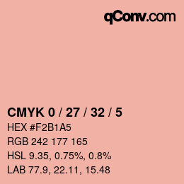 Color code: CMYK 0 / 27 / 32 / 5 | qconv.com