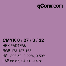 Color code: CMYK 0 / 27 / 3 / 32 | qconv.com