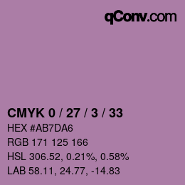 Color code: CMYK 0 / 27 / 3 / 33 | qconv.com