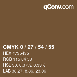 Color code: CMYK 0 / 27 / 54 / 55 | qconv.com