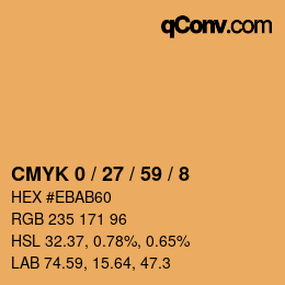 Color code: CMYK 0 / 27 / 59 / 8 | qconv.com
