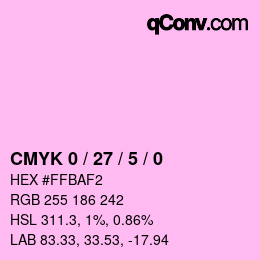 Color code: CMYK 0 / 27 / 5 / 0 | qconv.com