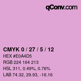 Color code: CMYK 0 / 27 / 5 / 12 | qconv.com