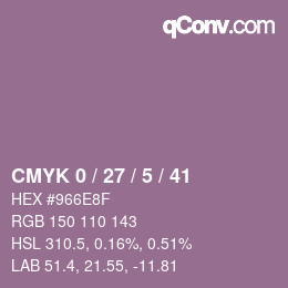 Color code: CMYK 0 / 27 / 5 / 41 | qconv.com