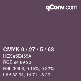 Código de color: CMYK 0 / 27 / 5 / 63 | qconv.com