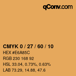 Color code: CMYK 0 / 27 / 60 / 10 | qconv.com
