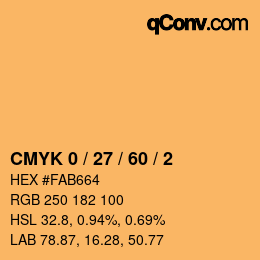 Color code: CMYK 0 / 27 / 60 / 2 | qconv.com