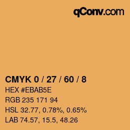 颜色代码: CMYK 0 / 27 / 60 / 8 | qconv.com